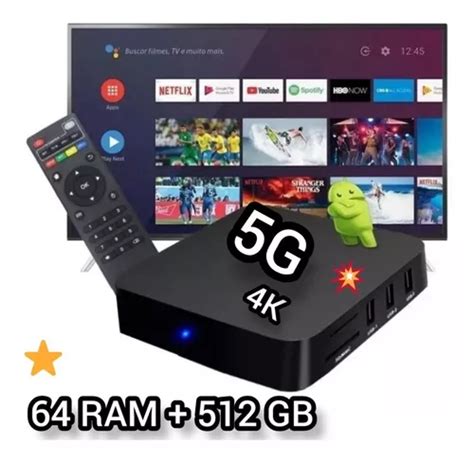 Conversor Smart Tv Box Gb Ram Gb Pro K Android