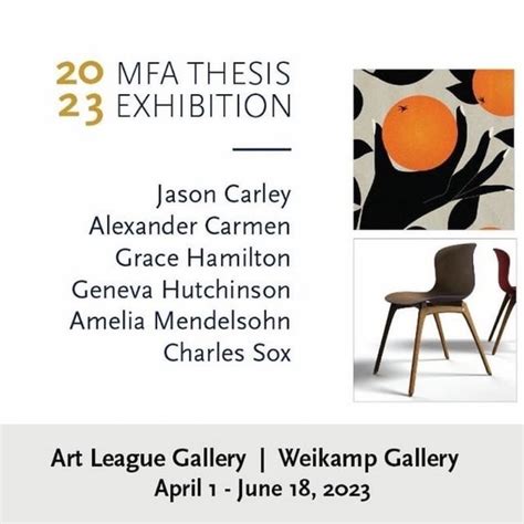 Mfa Thesis Exhibition Events News And Events