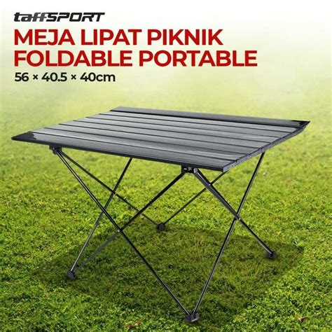 Jual TaffSPORT Meja Lipat Piknik Foldable Aluminium 56x40 5x40cm 8826