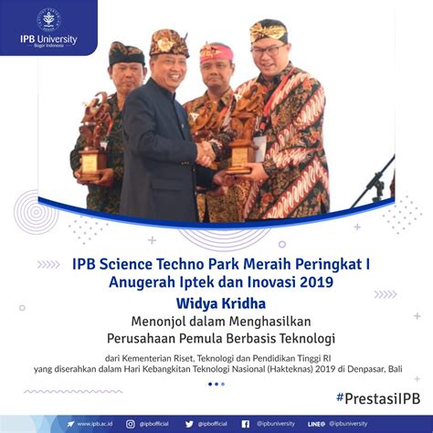 IPB On Twitter IPB Science Techno Park Meraih Peringkat I Anugerah