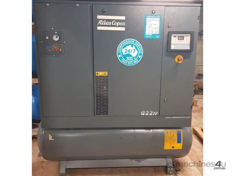 Used Atlas Copco Atlas Copco G22ff 22kw Champion 18 5kw Atlas Copco