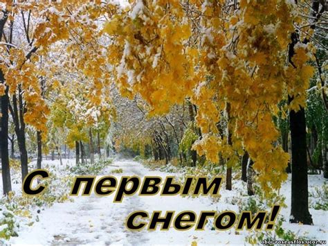 Create meme "the first snow, the first snow in autumn, autumn snow ...