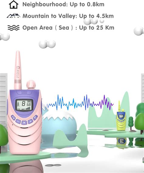 Qniglo Paquete de 2 walkie talkies para niños radios recargables de 2