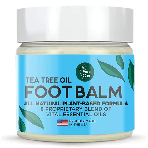 Tea Tree Oil Foot Balm 100 All Natural Moisturizing Fast Acting Cream