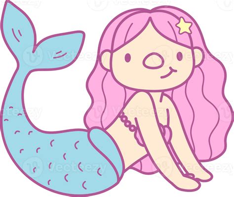 Cute Mermaid Illustration 39148829 Png