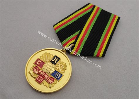 Soft enamel Custom Medal Awards with Gold Plating Foggy Paint Special ...