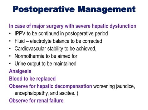 Ppt Anaesthesia For Patients With Cholestatic Liver Disease