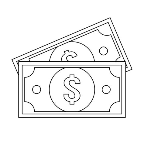 Dollar Bill Line Art Royalty-Free Images, Stock Photos & Pictures ...