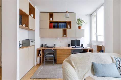 Rénovation complète 22 m2 de la pièces de vie Home Office Paris