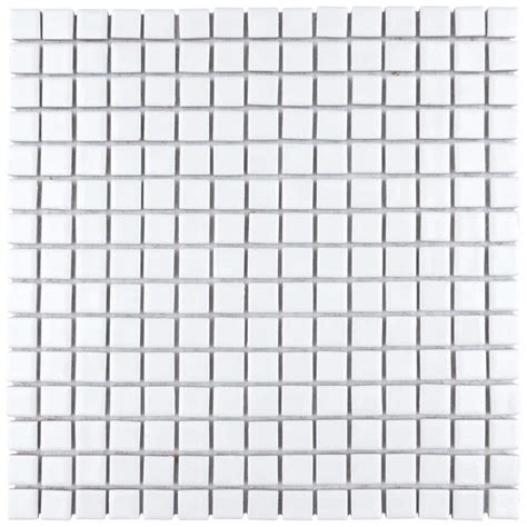 Merola Tile Hudson Edge White 6 In X 6 In Porcelain Mosaic Take Home