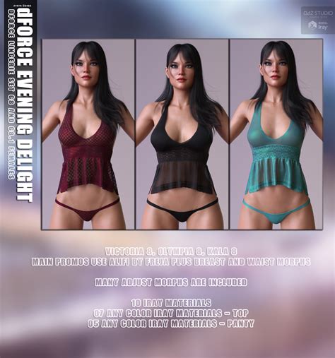 Dforce Evening Delight Lingerie G G F D Figure Assets Sveva