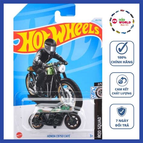 Xe mô hình Hot Wheels basic Moto Honda CB Cafe HTC Shopee Việt Nam