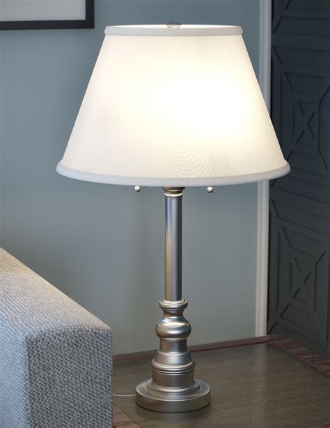 Kenroy Home Spyglass Table Lamp Brushed Steel