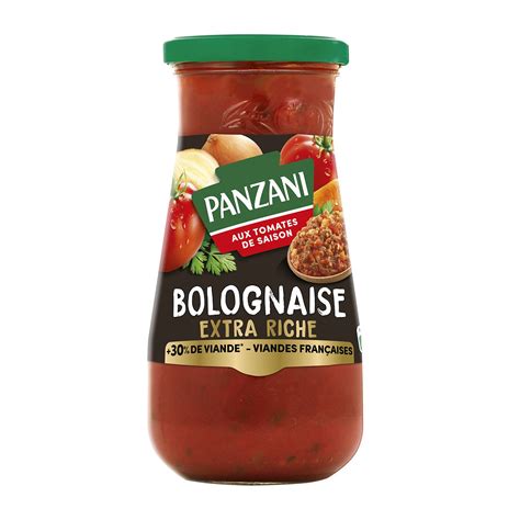 Sauce Bolognaise extra riche PANZANI le pot de 400 g à Prix Carrefour