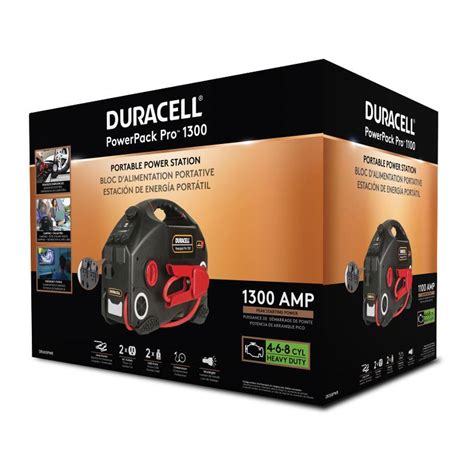 Duracell Dr1300pwr Powerpack Pro 600 Watt Jump Starter Inverter And Air Compressor