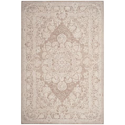 Safavieh Reflection Beige Cream Ft X Ft Floral Border Area Rug