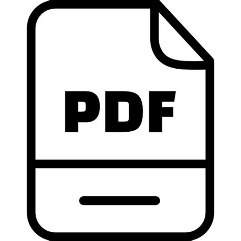 PDF File Outline icon SVG Vector & PNG Free Download | UXWing