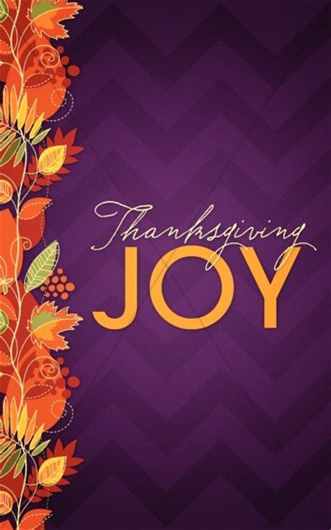 Thanksgiving Joy Christian Bulletin