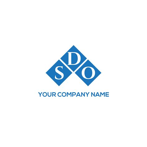 Sdo Letter Logo Design On White Background Sdo Creative Initials