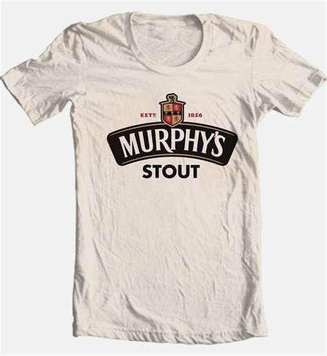 Murphys Irish Stout T Shirt Logo Irish Beer 100 Cotton Man Cave