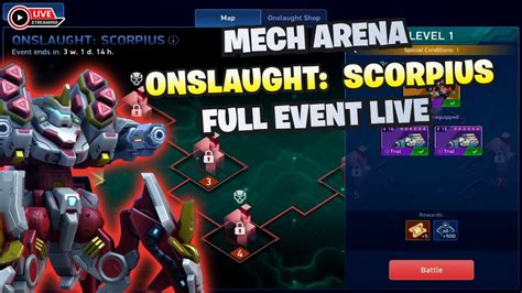 LIVE Mech Arena Onslaught Scorpius EVENT 12 04 2024 YouTube