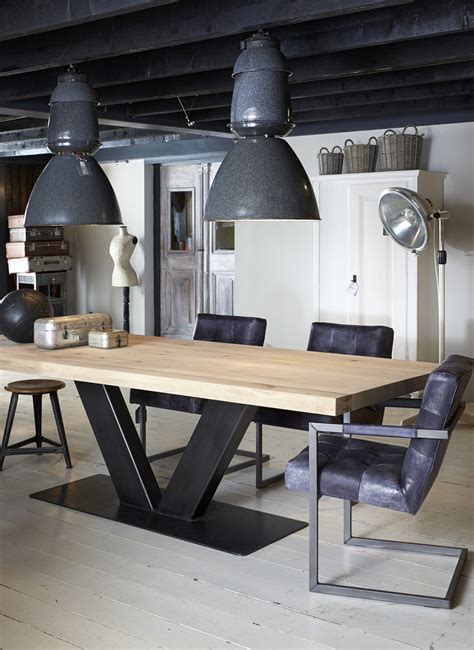 Стол лофт в интерьере кухни (74 фото) - 74 фото