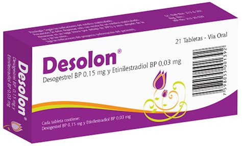 Desogestrel Etinilestradiol Mg Mg Desolon X Tabletas