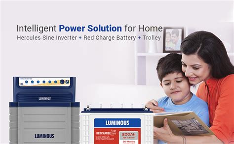 Luminous Inverter With Battery Combo Hercules Sine Wave Va