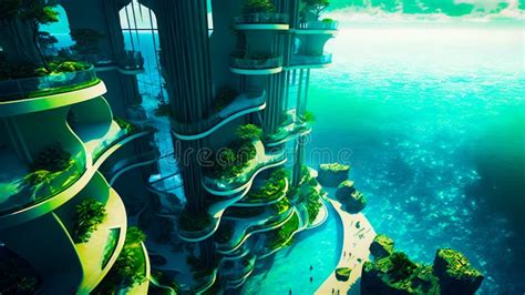 Futuristic Underwater City Stock Illustrations – 202 Futuristic ...