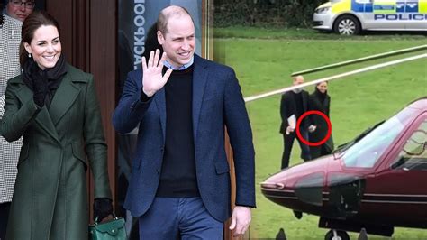 Footage Reveals Kate And William Sweetly Holding Hands As On The Way To A Helicopter To Blackpool