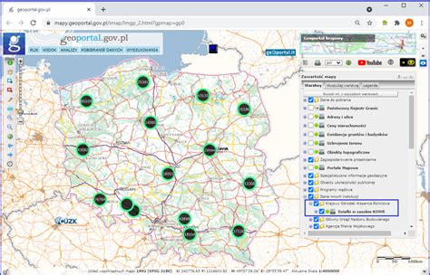 Dzia Ki Zasobu Kowr W Serwisie Geoportal Gov Pl G Wny Urz D