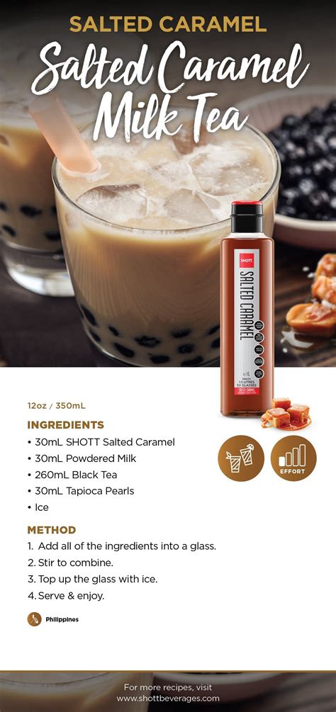 Salted Caramel Milk Tea | SHOTT Beverages