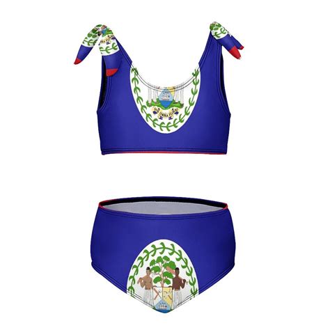 Flag Of Belize Girl S 2 Piece Bikini Set Beach Sport Swimsuit Swimwear 6 7Y110cm Walmart