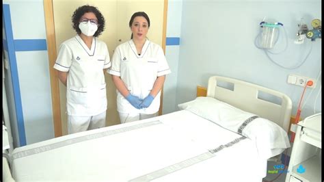 Cómo hacer una cama hospitalaria ocupada YouTube