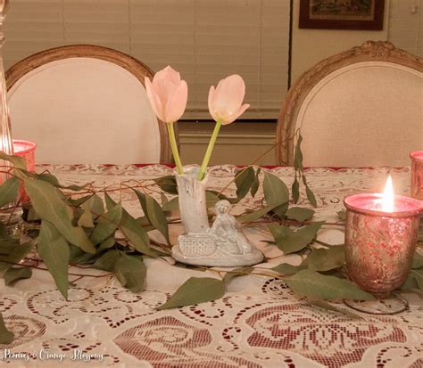 Romantic French Country Pink Tablescape For Valentines Day Petite Haus