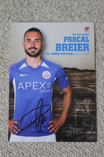 PASCAL BREIER HANSA Rostock 2021 2022 Original Signiert EUR 1 00