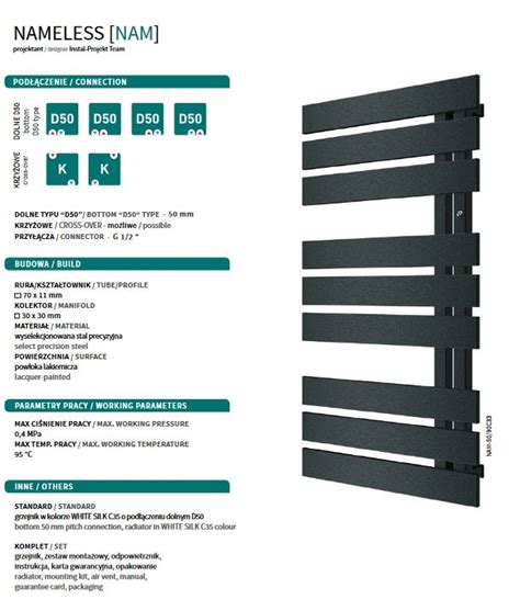 Grzejnik Azienkowy Nameless Nam Instalprojekt Badrum Pl