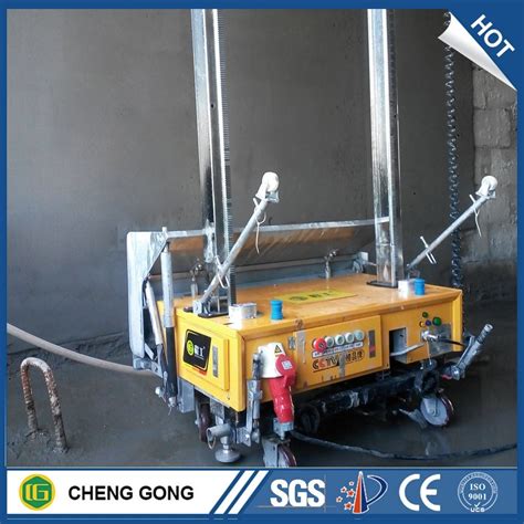 Automatic Wall Rendering Cement Plastering Machine For Construction