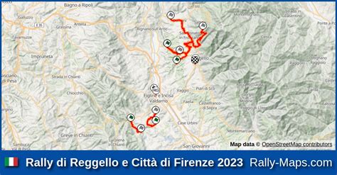 Streckenverlauf Rally Di Reggello E Citt Di Firenze Crz