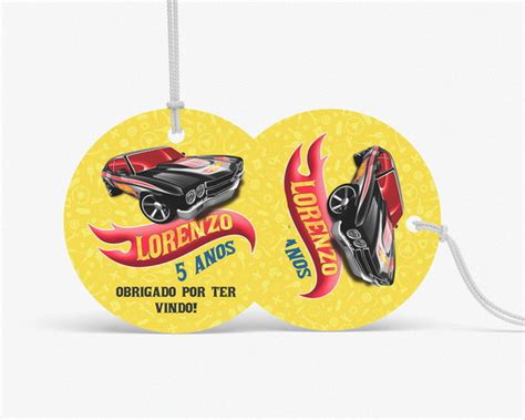 Tag Redonda Hot Wheels Elo Produtos Especiais