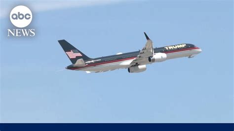 Trump S Airplane Leaves Palm Beach International Airport For New York