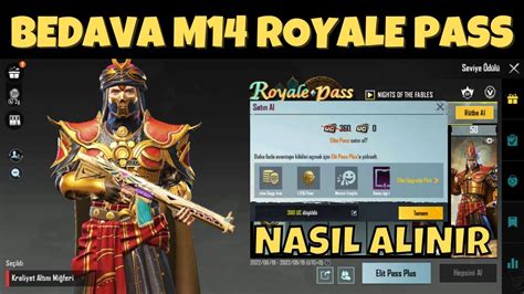 Bedava M14 Royale Pass Nasıl Alınır Nasıl Açılır PUBG Mobile Bedava