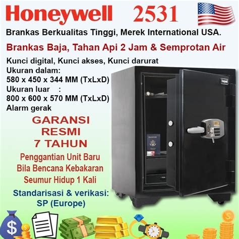 Jual Honeywell Brankas Tahan Api Jam Garansi Tahun Official