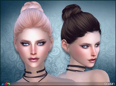 Woman Hair Bun Hairstyle Fashion The Sims 4 P2 SIMS4 Clove Share