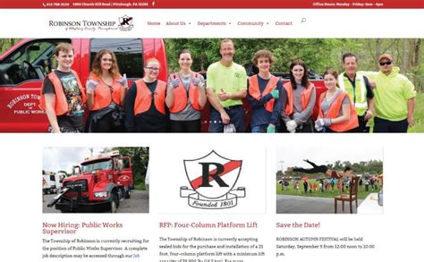 Robinson Township Responsive Website Design | GovUnity