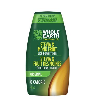 Whole Earth Stevia Monk Fruit Liquid Whole Earth Sweetener