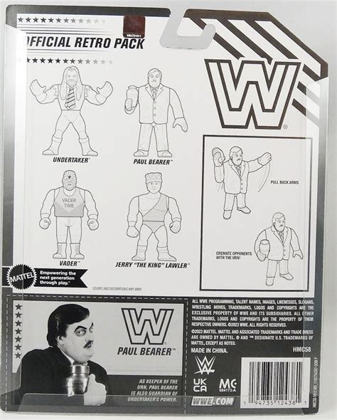 Wwe Mattel Retro Figures Official Pack Vader Jerry The King