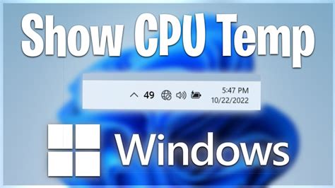 How To Enable CPU Temperature On Your Taskbar In Windows YouTube