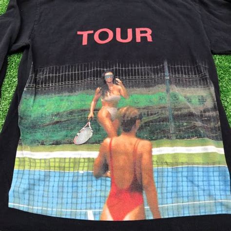 Kanye West Saint Pablo Tour Merch Kim K Tennis Black Long Sleeve Tee ...