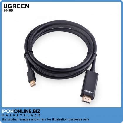 Ugreen Mini Dp Male To Hdmi Cable K Meter Black